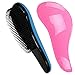 Produktbild 2 Stück DEtangleR Tangle Master Bürste Haarbürsten Farbe Weiss, Pink oder Blau Entwirrbürsten für perfektes Haar, 1x Blau und 1 x Pink