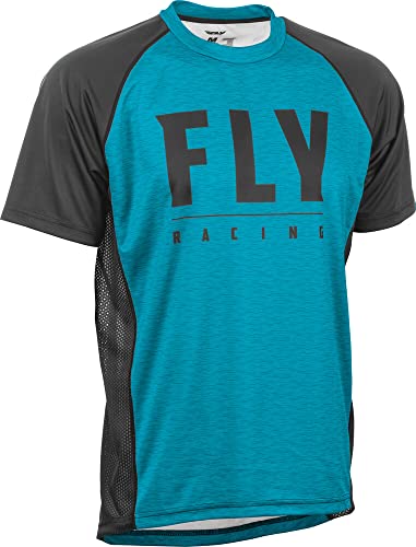 Camiseta Fly Racing Super D transpirable para hombre ropa de enduro azul y negro