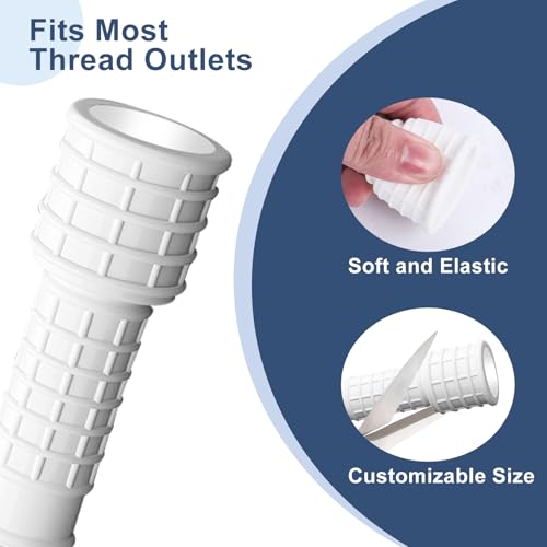 Universal Dehumidifier Drain Hose 6.6 Feet Air Conditioner Hose with Cut-Table Rubber Adapter Connect Clamp and Teflon Tape, Drain Pipe for Dehumidifiers, Air Conditioners - Thumbnail 3