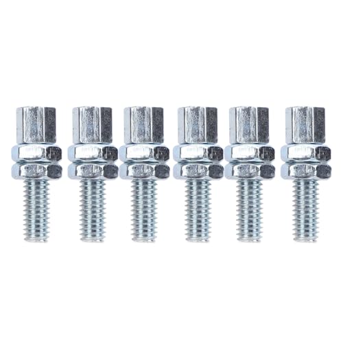 Dioche Kit de Vis Creuses M6, 6 Pièces, en Alliage d'acier de Haute dureté, Jeu d'écrous à Vis Creuses pour Moto ATV Go Kart