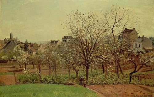 Toile Le Verger de Pissarro 60x90cm sublime le design de votre salon
