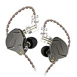 Yinyoo KZ ZSN Pro in Ear Buds Earphones Hybrid Dynamic Driver Balanced Armature Earbuds Headphones Dual Driver 1DD 1BA Deep Bass Stereo Sound Ergonomic Comfortable Earphones(Gray no mic)