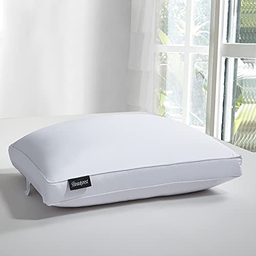 Beautyrest BT-DP-34 Sateen Cotton Hypoallergenic European White Goose Down Pillow with 2\'\' Gusset, King