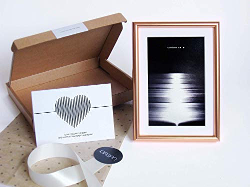 Customized Gift - Love Song Sound Wave Prints - Soundwave Art In Bronze Aluminum Frame Frame For 8Th Wedding Anniversary And Valentines Day Gift #TOP1