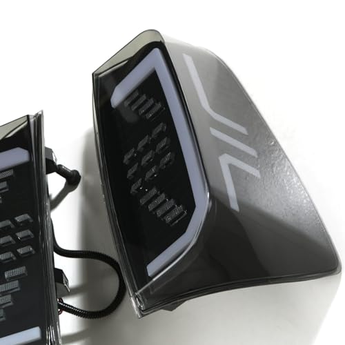 Predator4x4 Rear LED Smoked Black Tail lights Compatible with Nissan Navara D23 NP300 2015-2021 Tinted Dark Taillight Assembly Pair Replacement Kit Set - Image 5