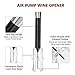 Wine Opener, MINLUK Wine Bottle Opener Set,Air Pump Wine Opener,Wine cork remover,Wine Bottle Corkscrews Remover Pump Tool Kit,with Foil Cutter,Wine Aerator Pourer,Vacuum Stopper Wine-4PCS Set