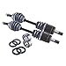East Lake Axle Front cv axles wheel bearings & seals set compatible with Honda TRX 500/650 2001 2002 2003 2004