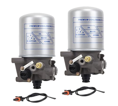 Mytee Products 2 - Pack R955082 Air Dryer, Oil Coalescing System Saver 1200UP - 12 Volt Dedicated Purge Tank Replaces Wabco 4324210030 432421032R, Freightliner TDA R955082, Meritor S4324210337