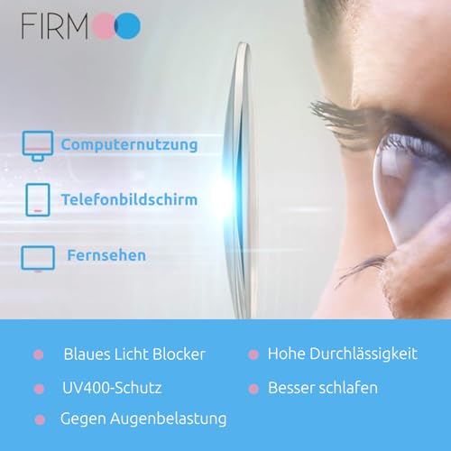Firmoo Blaulichtfilter Brille ohne Sehstärke für Damen Herren Runde Computerbrille, Blaulicht UV Schutzbrille Entspiegelte Nerdbrille (Leoparden)