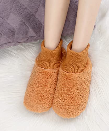 Image of DICUIRD Women's Non-Slip Gripper Slipper Socks Boot House Slippers