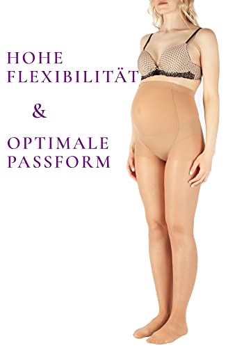 BANANALU Strumpfhose für Schwangere 40 Den Umstandsstrumpfhose Mama 40 Natural M