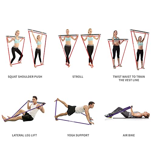 Image of POWER GUIDANCE Resistance Bands, Set of 5 Pull Up Bands, Pull Up Assistance Bands, Exercise Bands, Resistance Bands Set for Legs, Working Out
