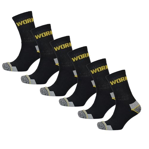 Chaussettes de travail respirantes en coton mélangé pour homme confortables et durables