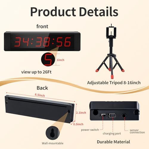 Miniatura 4 de Temporizador láser con batería incorporada - Sistema de sincronización inalámbrico para carreras de Sprint, eventos de campo, bicicletas y