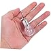 LIFKOME 10pcs Led Bulb Keychain Accessories Dimmable Warm White Light Bulbs Stainless Steel Keyring Fashion Keyring Ornament