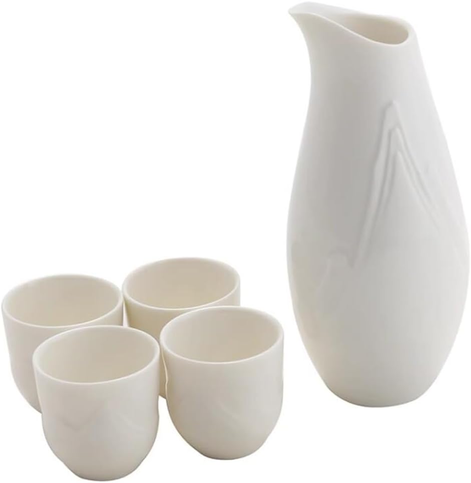 Embossed Ceramic Wine Set Set Japanese Sake Warm Wine Pot Household Restaurant Wine Distributor