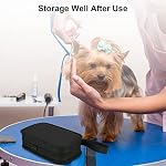 Cosmos Pet Clippers Carrying Case Portable Storage Case for Dog Shaver Clippers Grooming Trimmer Organizer Bag with Handle Strap for Dog Cat Grooming Kit Accessories Travel Holder