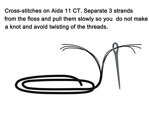 Printed Cross Stitch Kits 11Ct 9X9 Inch 100% Cotton Holiday Gift Diy Embroidery Starter Kits Easy Patterns Embroidery For Girls Crafts Dmc Stamped Cross-Stitch Supplies Needleworkthe Sunflower #TOP2