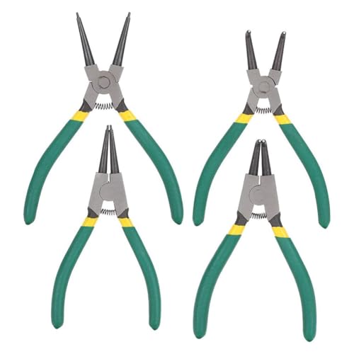 Alicates para anillos de seguridad internos externos de puntas rectas dobladas para taller 2
