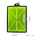 TeeTime Golf Practice Mat - Patent Pending - Dual-Tone Sequin Design - Ideal for Indoor/Outdoor Golf Training - Includes Carry Clip (Green)