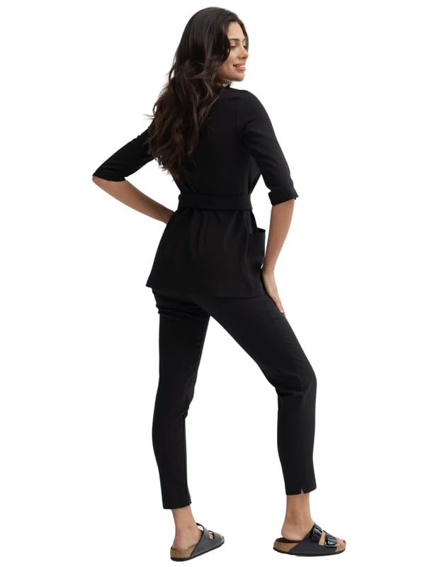 Casacca da donna Rosalie per il medico e la cura – Casacca moderna e confortevole con cintura regolabile – Abbigliamento medico professionale