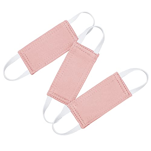 Image of Nursery Door Latch Cover Silencer - Door Closer Jammer Cushion for Baby Good Sleep Ready Made Universal Door Knob Latch Silence Cover for Quiet, W 4 x L 2 inches, Pack-3, Orange Pink