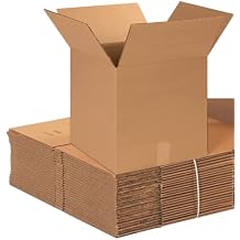BOX USA Shipping Boxes Medium 14"L x 14"W x 14"H 25-Pack - Corrugated Cardboard Box for Moving, Mailing, Packing, Packaging and Storage