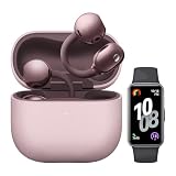 HUAWEI FreeClip 2 Viola Bacca + HUAWEI Band 10 Nero, Auricolari a Orecchio Aperto, per il Massimo del Comfort, Ascolto Adattivo Open-ear, 38 ore, iOS e Android, Garanzia di 30 mesi