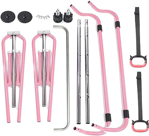 FBSPORT Gymnastics Bar for Kids, Adjustable Height Gymnastic Horizontal Bars,Junior Training Bar Children Folding Training Monkey Bars for Home Using