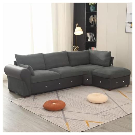 Corner Sofa with USB Port