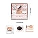 MEI YI TIAN Rose Gold Fridge Magnets Round Glass Magnets for Decorative Refrigerator, Dry Erase Board, Whiteboard Calendar Maps, 30mm(1.18
