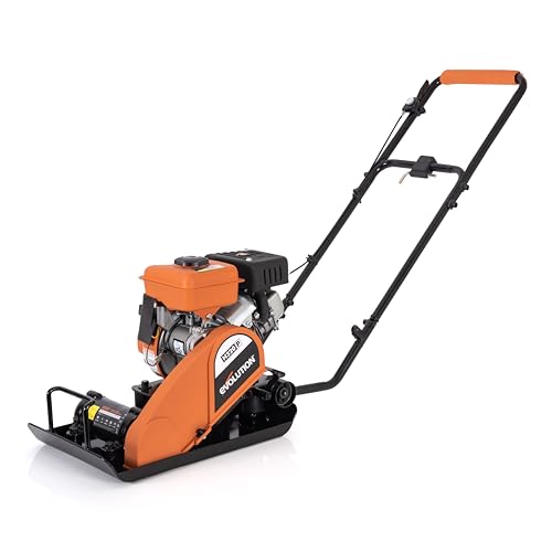 Evolution Power Tools H320-P Hulk compactador de gasolina, Ideal para Nivelar Pavimento, Preparación de Terreno de Césped Artificial, Patio, Albañilería - 2 Años de Garantía