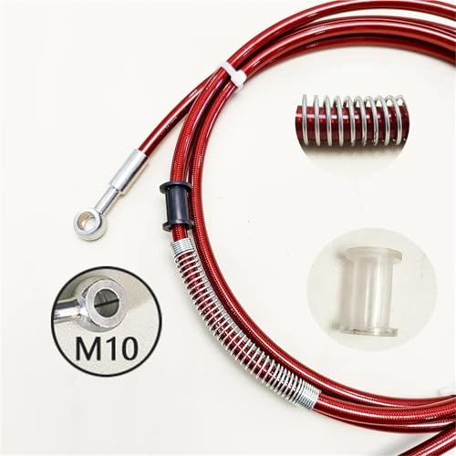 Evita tacto esponjoso con cable de freno M10 hidráulico trenzado para motocicleta 30cm 7