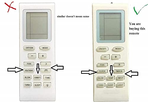 Image of 5 Years Warranty AC Remote Compatible for Voltas Air Conditioner Remote Control (Universal) Verification Ask