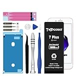 TOPGOABT Replacement for iPhone 7 Plus Battery, 5000 mAh High Capacity Battery for iPhone 7 Plus Model (A1661, A1784, A1785) with Replacement Tool Kits