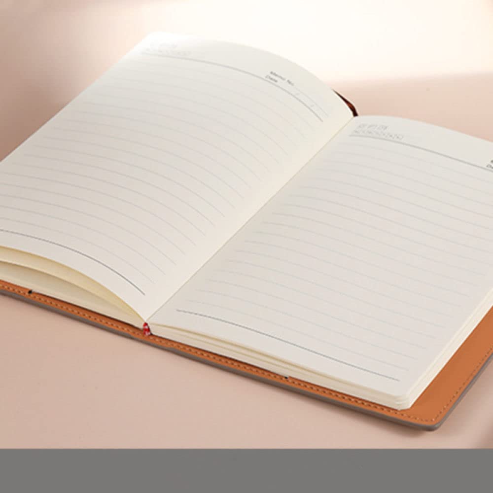 A5 Business Notizbuch PU-Leder Tagebücher Mehrfarbige Magnetschnalle Tagebuch Planer Haushaltsbuch Büro Schulbedarf Schreibwaren,E,2St