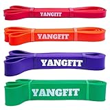 Kit Super Band Extensor Elástico 4 Intensidades Yangfit