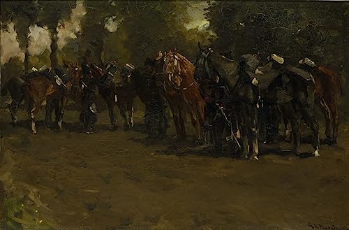 Affiche impression Cavalerie au repos Breitner pour habiller un grand mur vide