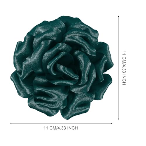 Image of 4.3 inch Red Rose Hair Clip Large Flower Brooches for Women | Charming Flowers Pins for Clothes | Turn Heads with Stylish Rose Hair Clip Flower Brooch Pin for Clothes & Clips for Woman