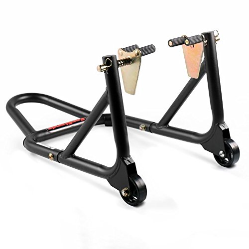 Béquille D'atelier Moto Pour Roue Avant - Marque ConStands - Noire Mate - Pour Lever La Moto