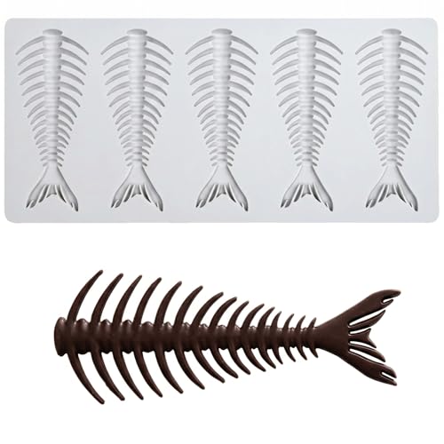 Moule en Silicone pour Poisson, Moule à Gâteau en Dentelle, Moule à Pâtisserie pour Décoration...