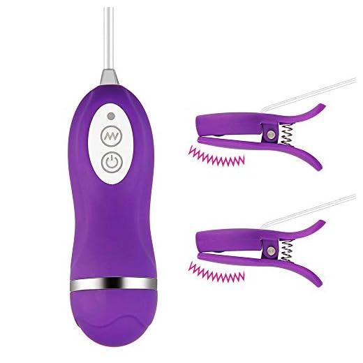 Clitoris Vibration Damper, pinze per il seno a 10 modalità, stimoli di tortura del capezzolo per coppie di donne
