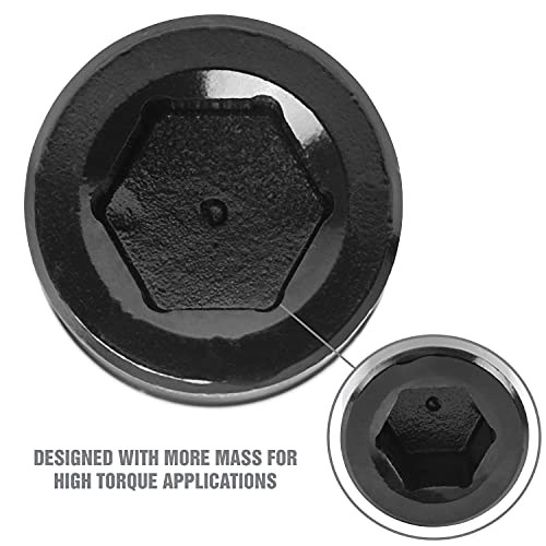 Oemtools 25276 6 Pack Crank Bolt Socket Set, Metric Harmonic Balancer Socket Set, 1/2 Drive Crank Bolt Removal Tool 6 Point Weighted Impact Socket Set #TOP5