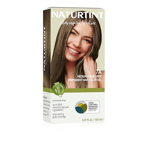Naturtint 7A Medium Ash Blonde Hair Color, Ammonia-Free
