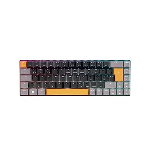 CHERRY MX-LP 2.1 Compact Wireless, Kabellose Gaming-Tastatur mit 69 Tasten, Deutsches Layout (QWERTZ), Mechanische MX Low Profile Speed Switches, Schwarz
