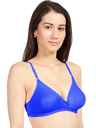 Image of SONARI Omania Womens Non-Padded Cotton Polyester Bras - Solid, Non-Wired, Medium Coverage, Hand Washable (Pack of 2)