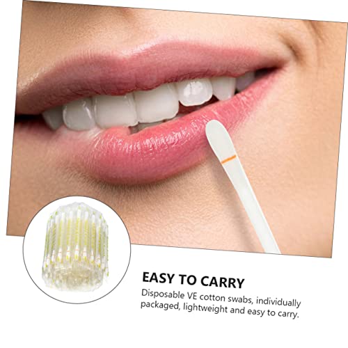 GLEAVI 100Pcs Oral Stick Mutitool Cotonetes Pontiagudos Cotonetes De Limpeza Reutilizáveis ​​Aplicad