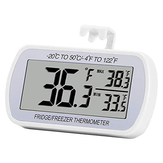 Digital Refrigerator Thermometer with Large LCD