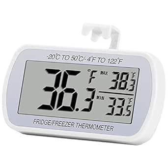 RIY Waterproof Digital Refrigerator Thermometer with LCD Display