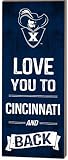 KH Sports Fan 7"X18" Xavier Ohio Musketeers Love You To College Logo Plaque